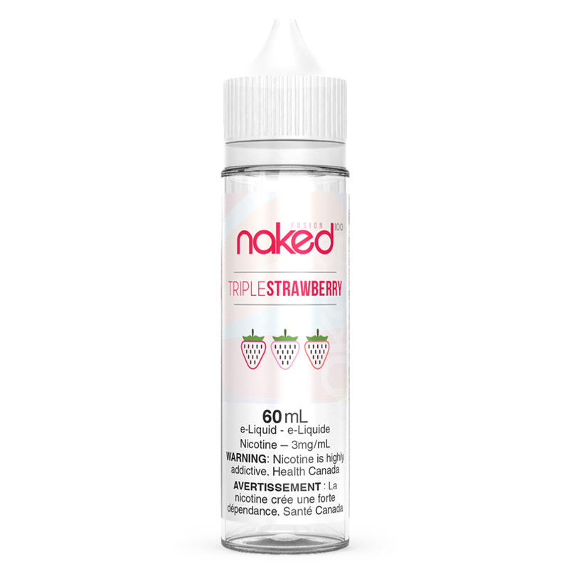 Triple Strawberry (Yummy Yum) E-liquid - Naked 100 (60mL)