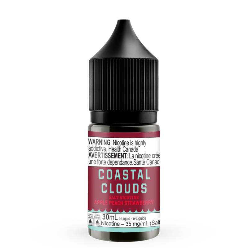 Apple Peach Strawberry Nic Salts - Coastal Clouds (30mL)