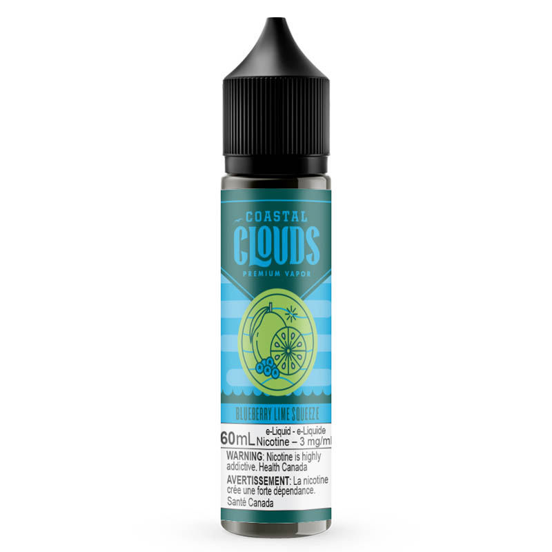 Blueberry Lime Squeeze E-Liquid - Coastal Clouds (60mL)