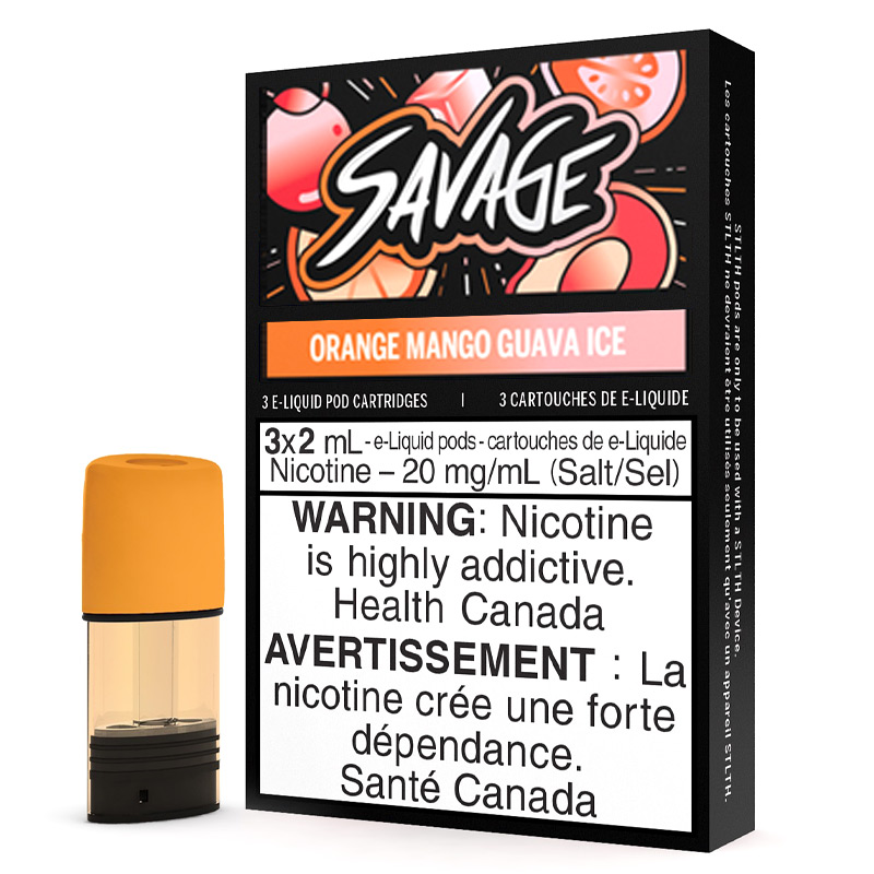 STLTH Pods - Savage: Orange Mango Guava Ice (3pk)