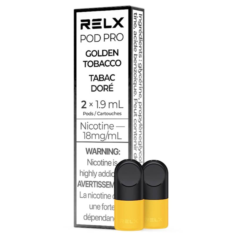 RELX Pro Pods: Golden Tobacco (2pk)
