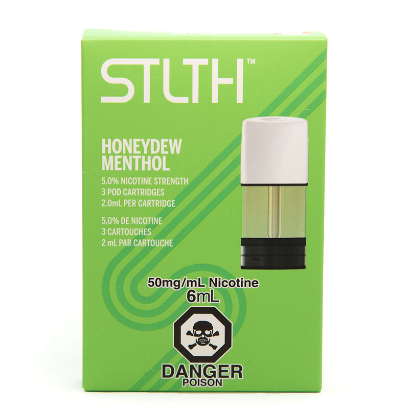 STLTH Pods: Honeydew Menthol (3 x 2mL) 5%(50mg/mL)