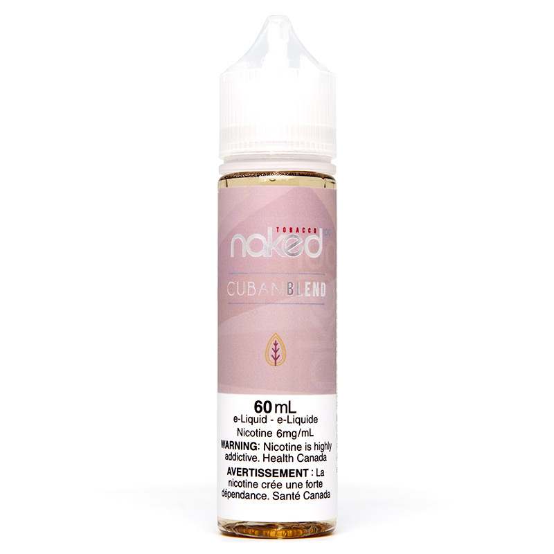 Cuban Blend E-Liquid - Naked 100: Tobacco (60mL): 6mg/mL