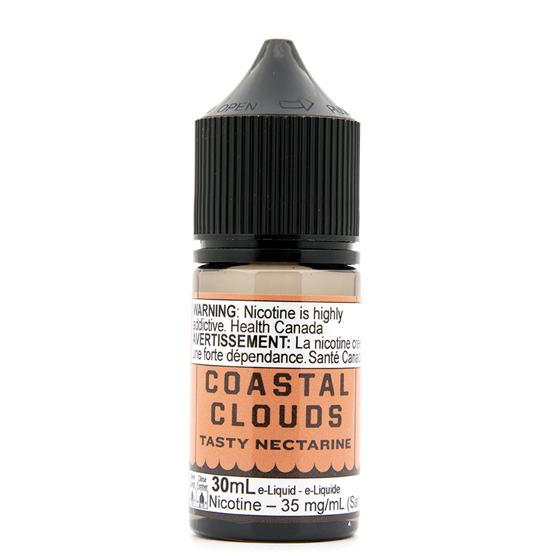 Tasty Nectarine Salt Nicotine - Coastal Clouds (30mL): 35mg/mL
