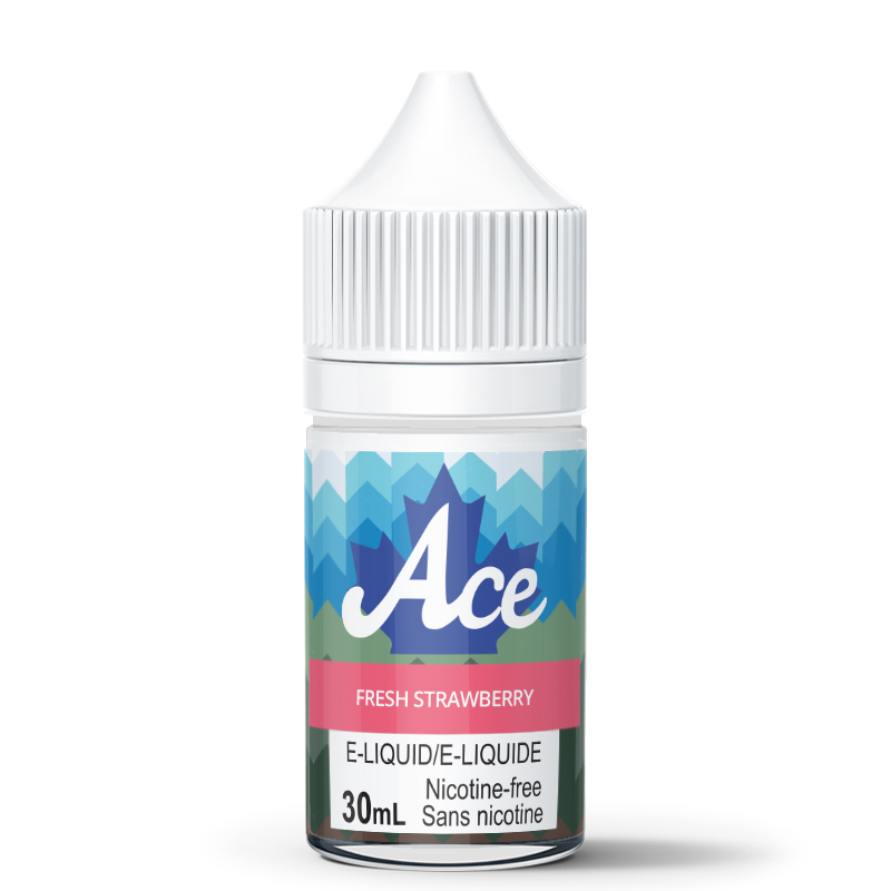 Fresh Strawberry E-Liquid - Ace (30mL): 0mg/mL
