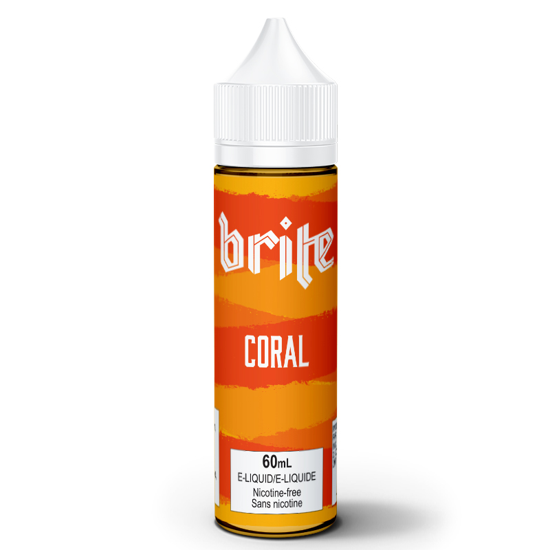 Coral E-Liquid - Brite (60mL): 0mg/mL