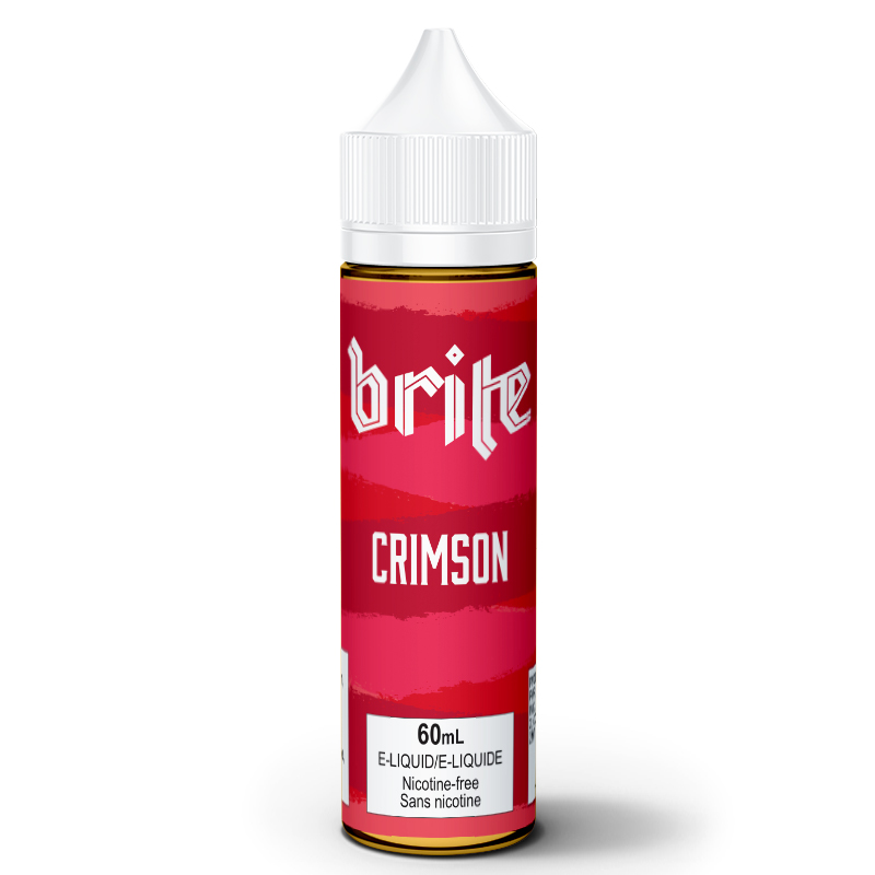 Crimson E-Liquid - Brite (60mL): 0mg/mL