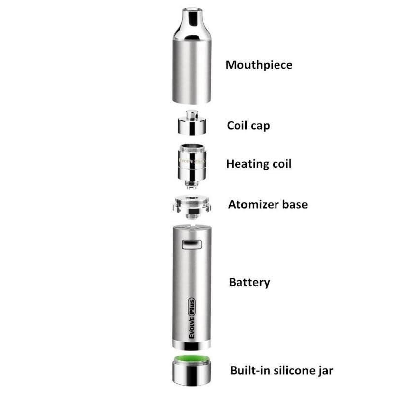 Yocan Evolve Plus Concentrate Vaporizer Pen - Exploded View