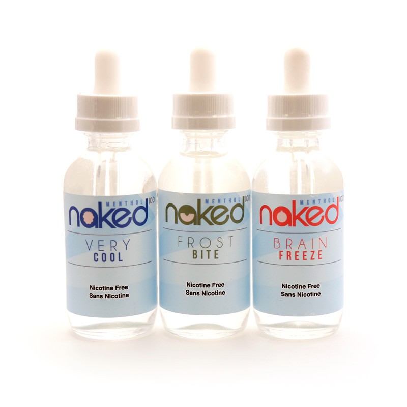 Frost Bite, Very Cool, & Brain Freeze E-liquid by Naked 100 Menthol - 60mL